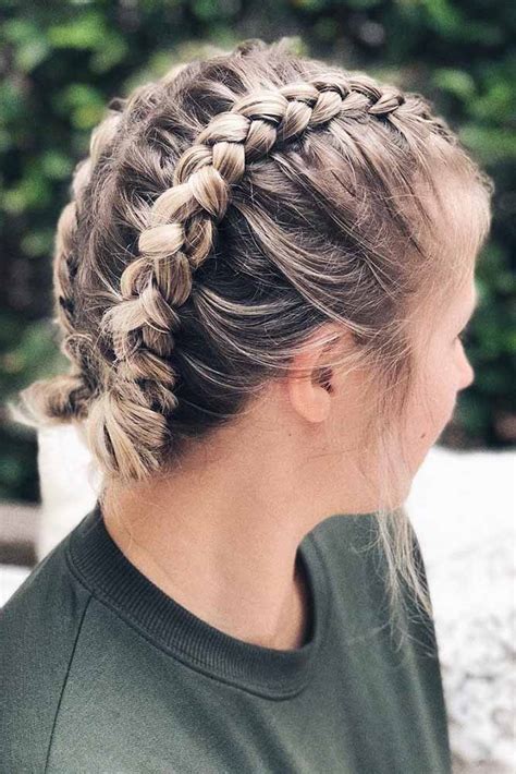 short hair hairdo ideas|braided updos for short hair.